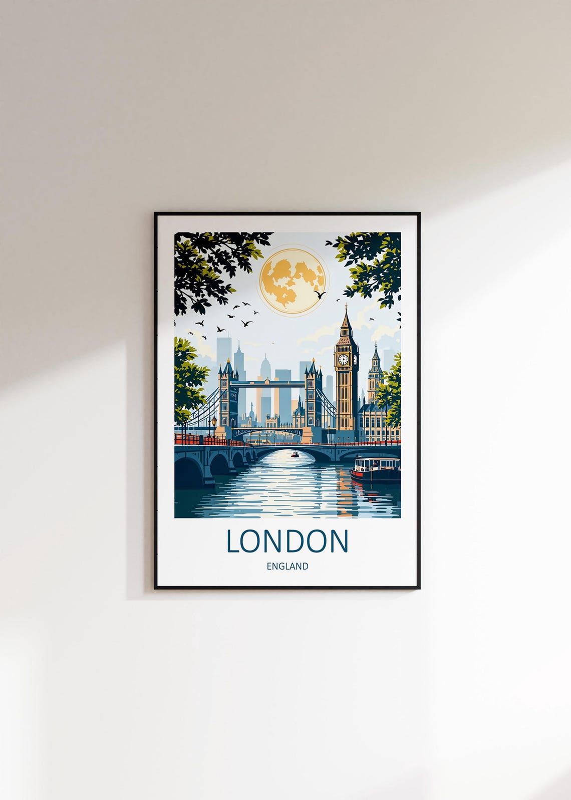 London Print London Poster London Wall Art Big Ben Print London Travel Print Tower Bridge London Gift London Art Print Birthday Gift - Image 3