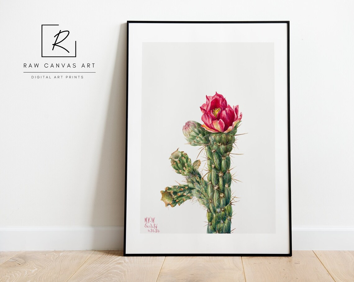 Nature's Sculpture Cactus Art Print, Boho Botanical