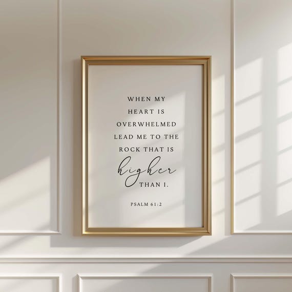 Psalm 612 Christian Wall Art Print