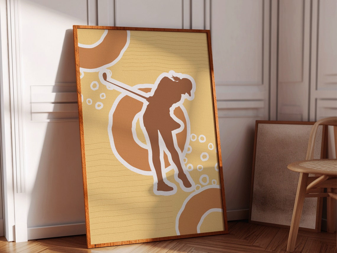 Golf Poster Boho Minimalist Prints Modern Art Bohominimalistdecor Sports Art File