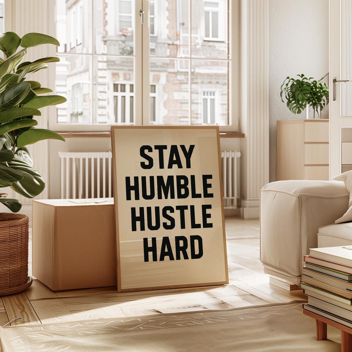 Stay Humble Hustle Hard, Motivational Quote Poster - Image 4