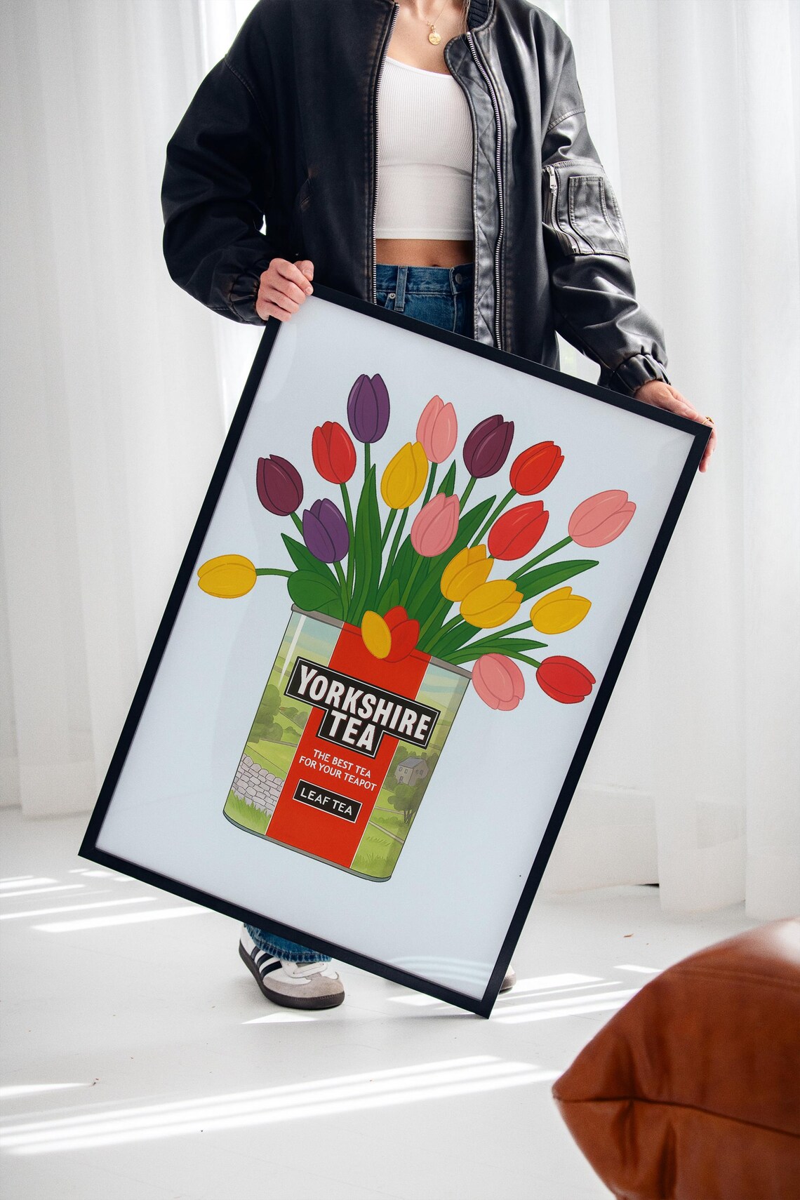 Yorkshire Tea Tin Tulip Print, Pop Art Style - Image 2