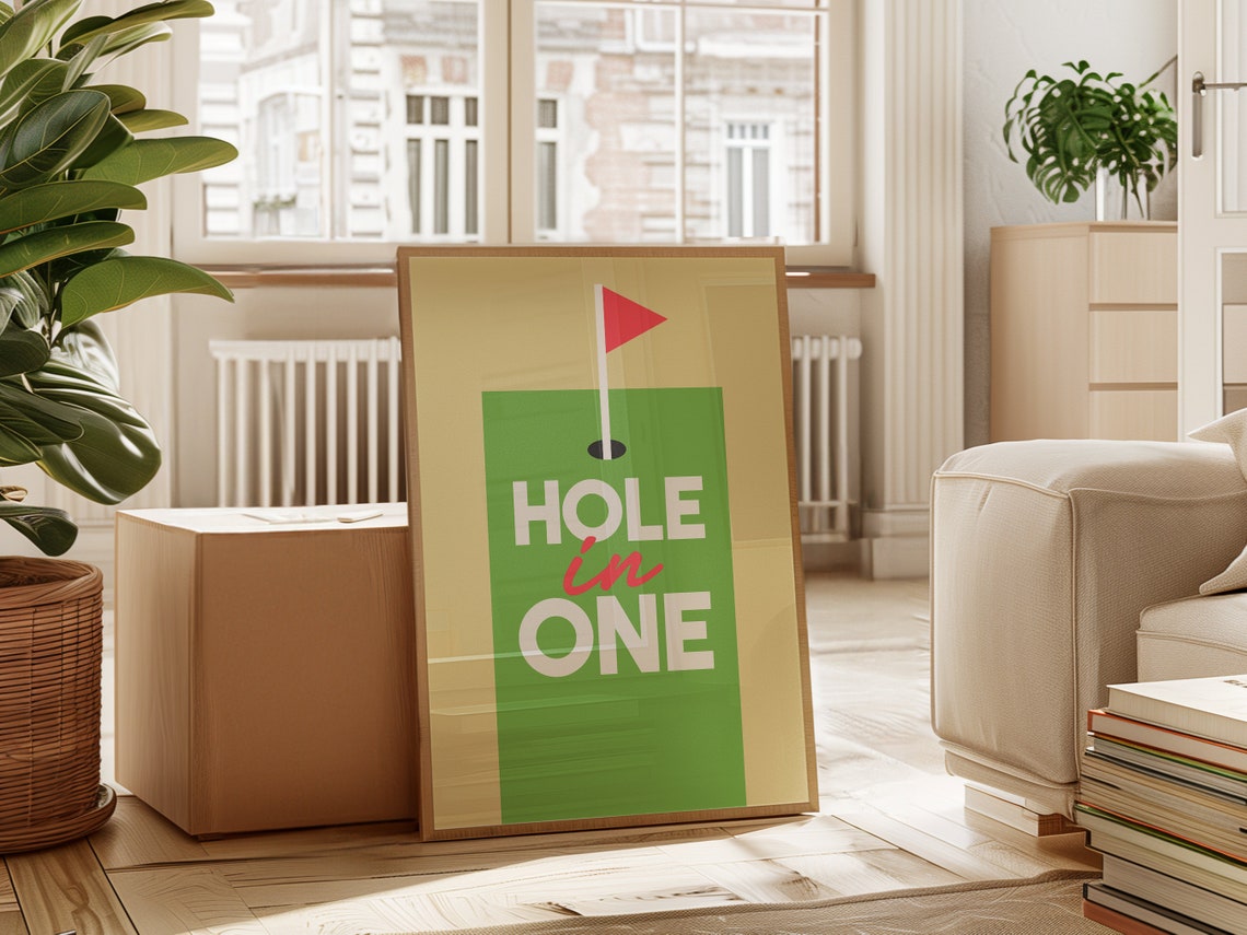 Retro Golf Wall Art Boho Minimalist Prints Modern Art Bohominimalistdecor Retro Art File - Image 2