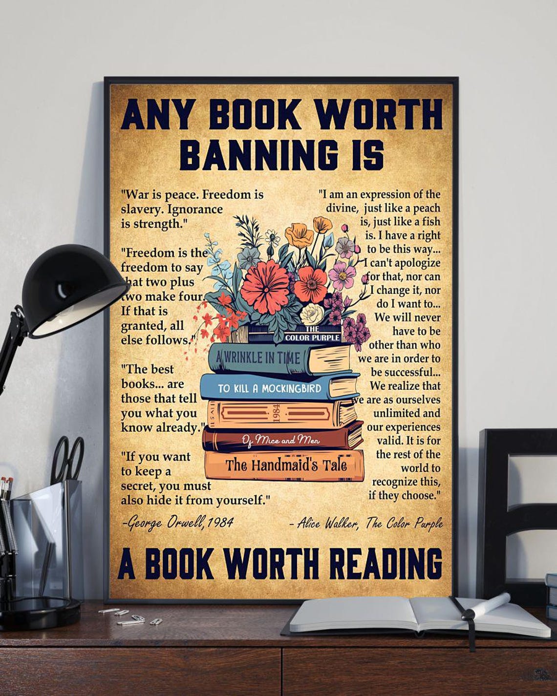 Any Book Worth Banning, Book Lover Gift - Image 2