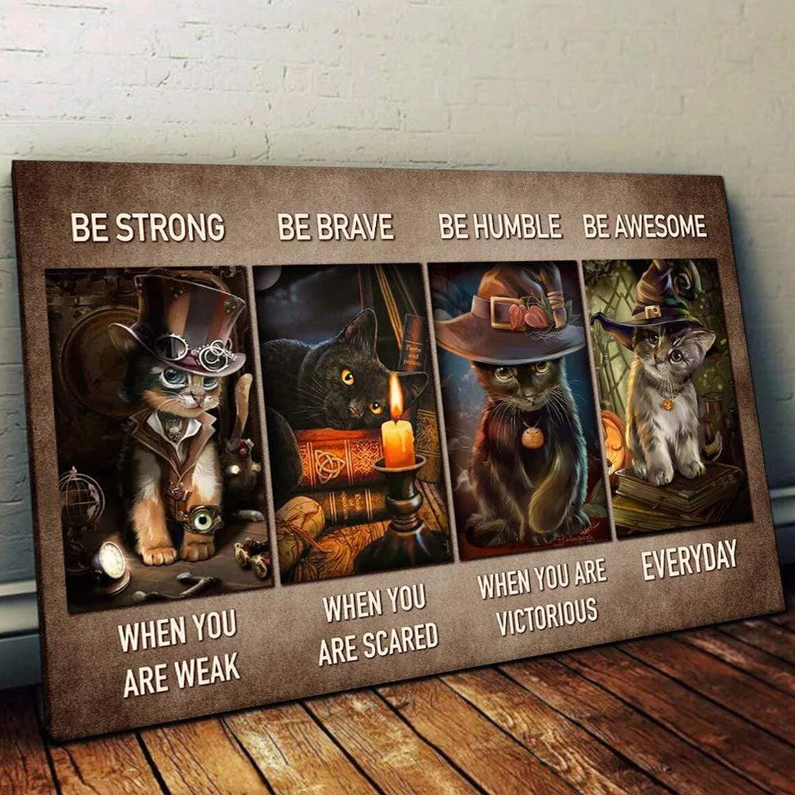 Be Strong Be Brave Be Humble Cat Lover Gift