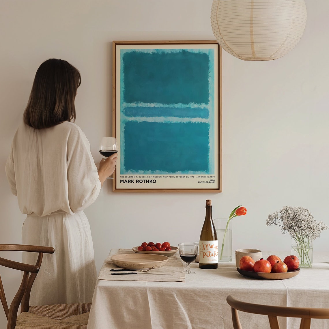 Mark Rothko Untitled Blue 1966 Abstract Exhibition Poster Wall Decor - Image 3
