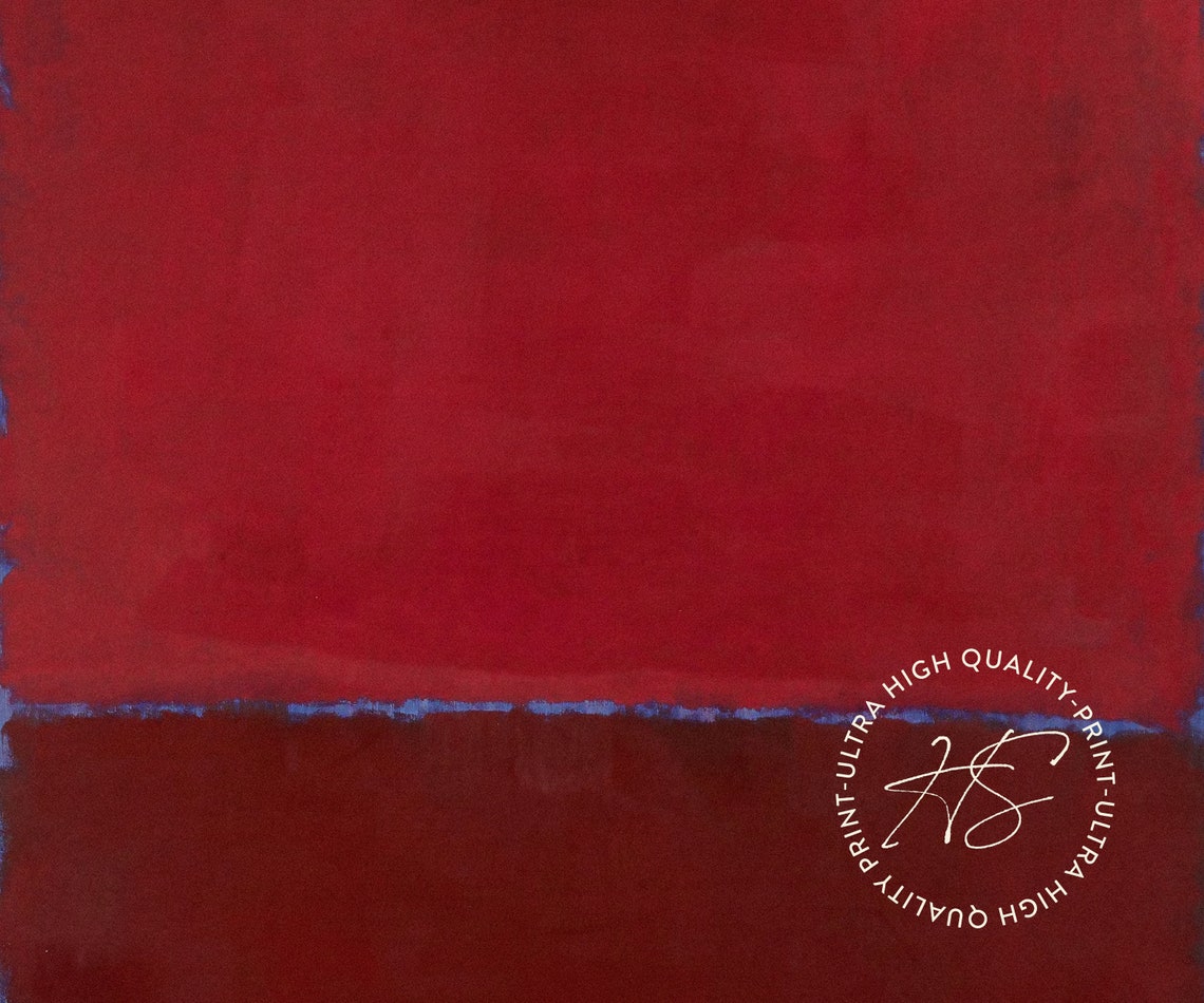 Mark Rothko Red And Burgundy 1949 Abstract Exhibition Wall Art Poster - Image 4