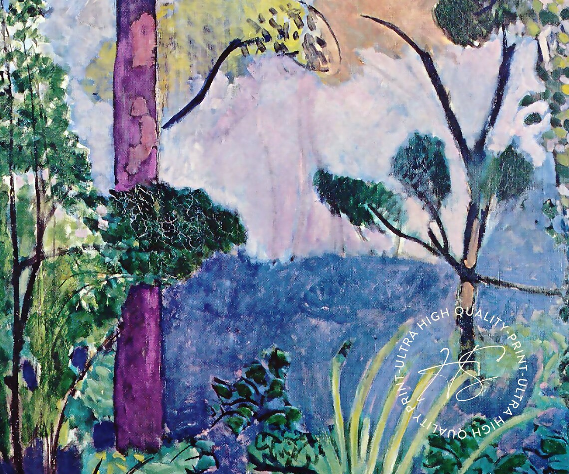 Henri Matisse Moroccan Landscape 1913 Print Colorful Forest Wall Art - Image 4