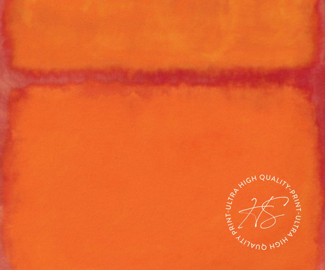 Mark Rothko Orange Red Yellow 1960 Abstract Color Field Art Print - Image 4