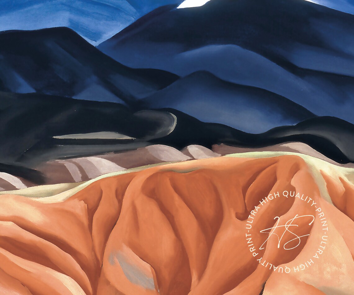 Georgia O'Keeffe Black Mesa Landscape 1930 Blue Desert Mountains Poster - Image 4