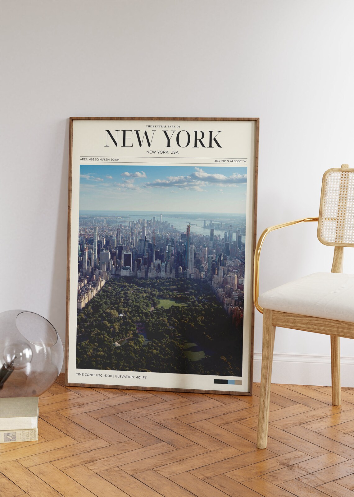Travel Poster Central Park New York Poster Vintage Posters In New York Print New York Art For Living Room Large Modern Office Wall Art - Image 2
