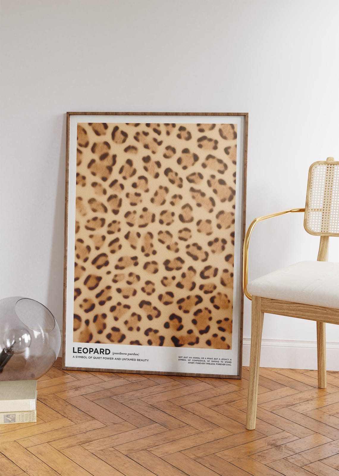 Leopard Panthera Pardus Spotted Fur Pattern Minimalist Wall Print - Image 4