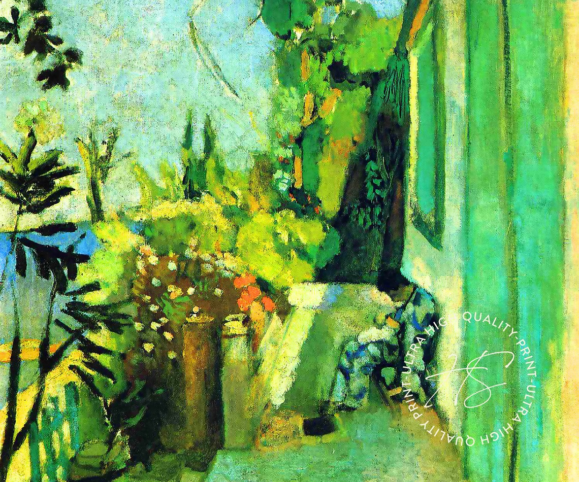 Henri Matisse The Terrace St Tropez 1904 Green Fauve Garden Art Poster - Image 3