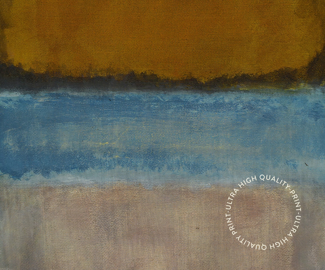 Mark Rothko Blue Brown Topaz 1968 Color Field Abstract Art Poster - Image 5