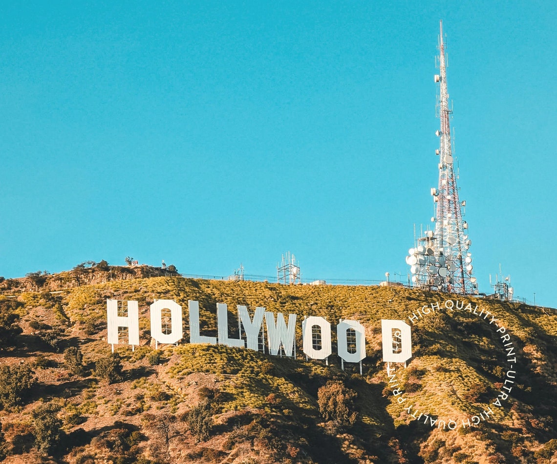 Travel Poster Los Angeles Poster Holywood Wall Art For Living Room Vintage Posters In Los Angeles Print Modern Office Wall Art - Image 5