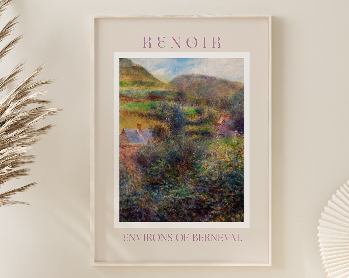Auguste Renoir Environs of Berneval French Countryside Poster