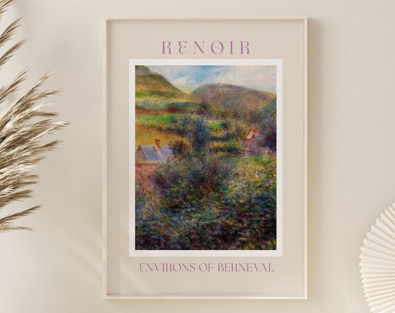 Renoir Poster August Renoir Print Renoir Wall Art Renoir Picture Renoir Monet Print Vintage Renoir Art Renoir Environs Of Berneval