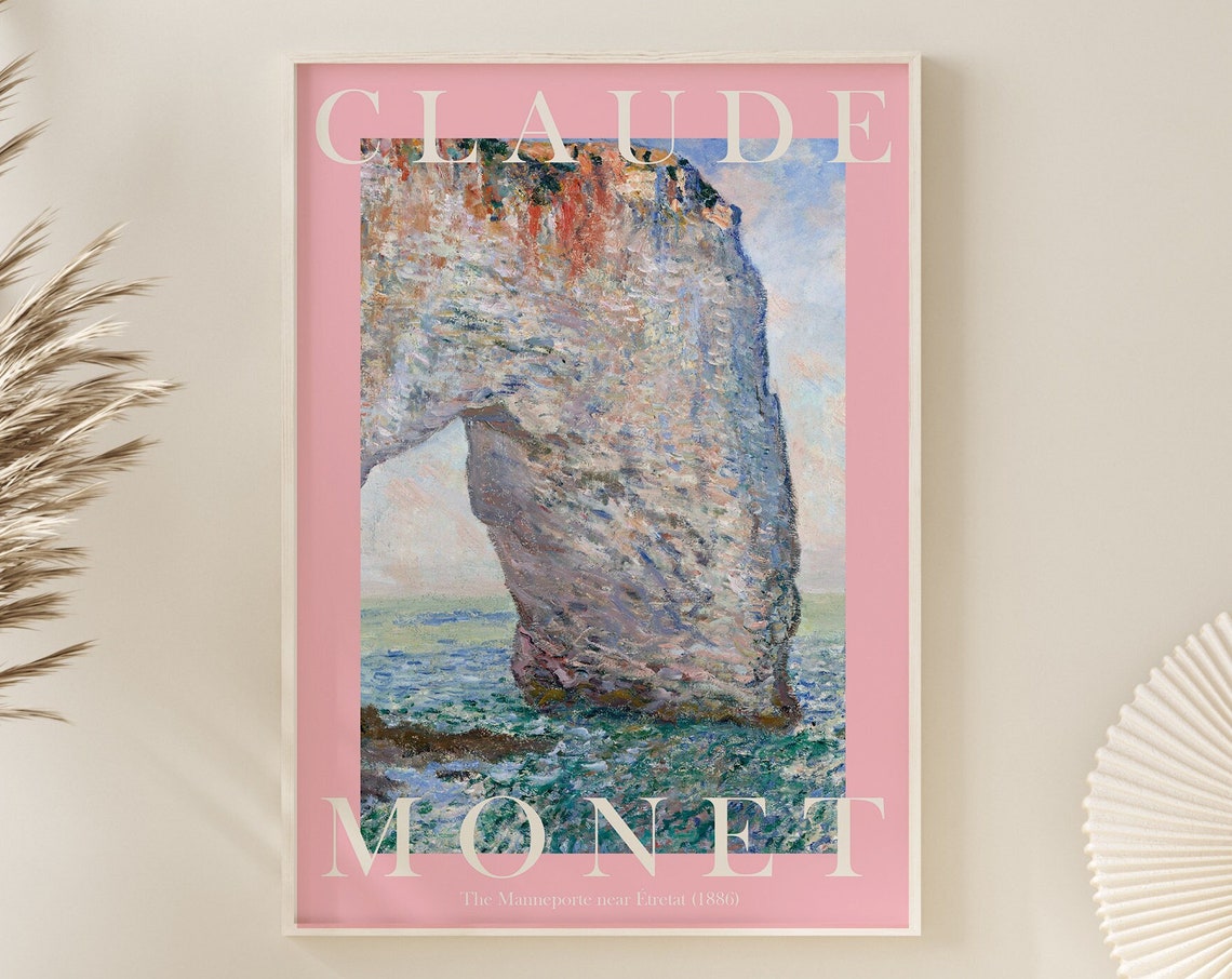 Claude Monet The Manneporte near Étretat 1886 Chalk Arch Poster - Image 3