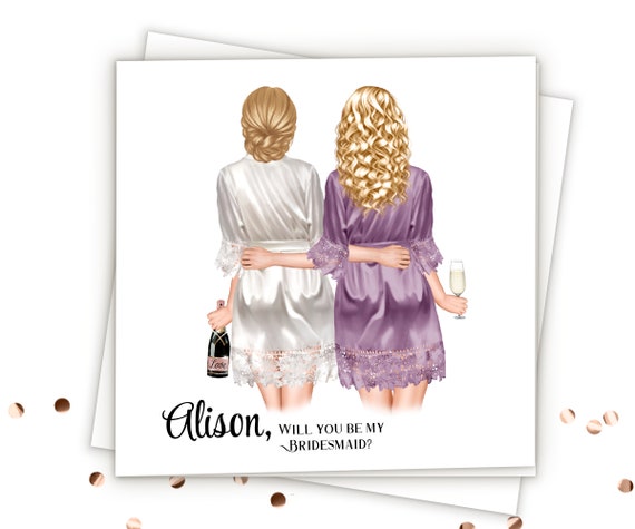 Personalized Bridesmaid Gifts Bridesmaid Proposal Gift Personalized Bridesmaid Card Bridesmaid Proposal Card Wedding Cards Maid Of Honor