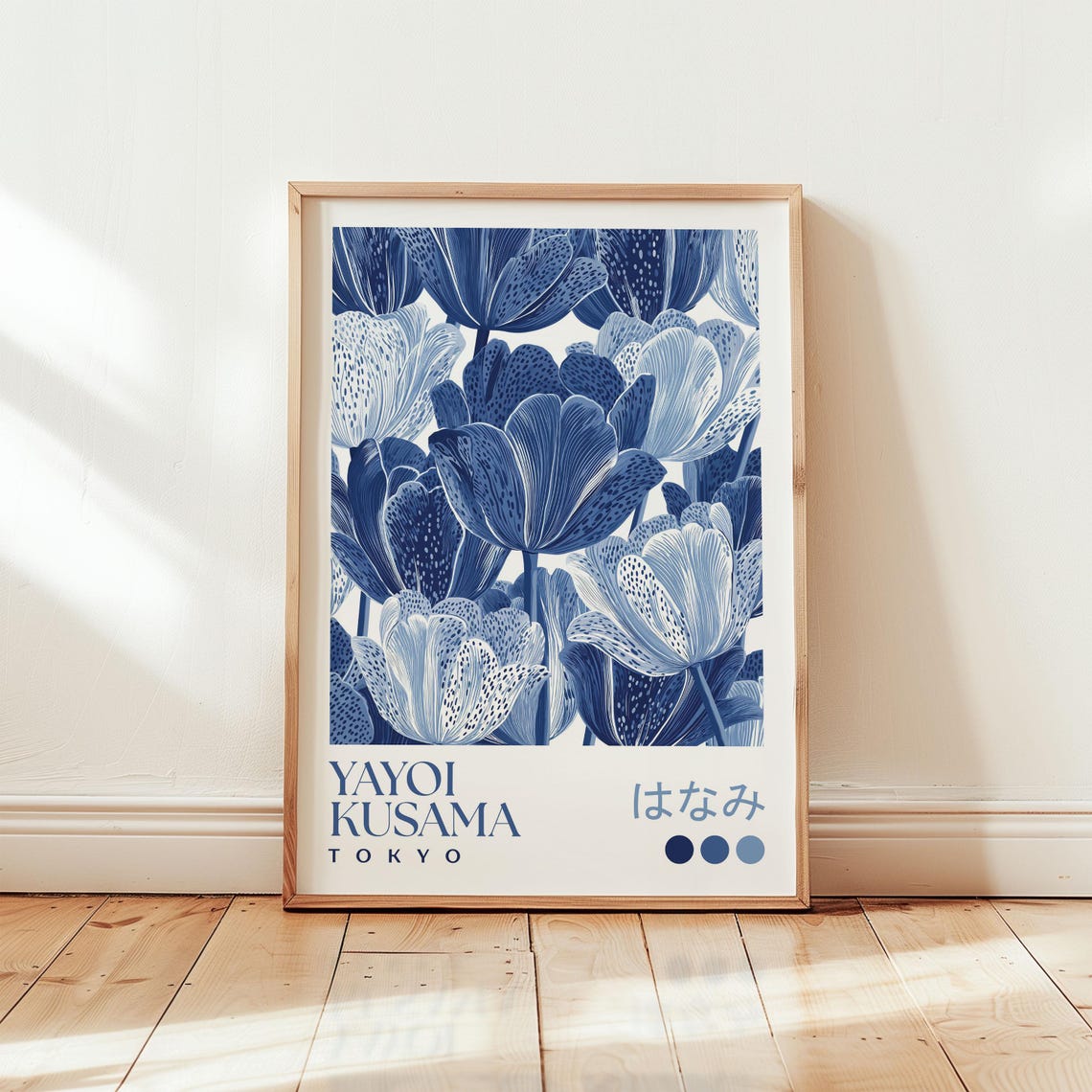 Yayoi Kusama Inspired Floral Print Abstract Tulip Wall Art