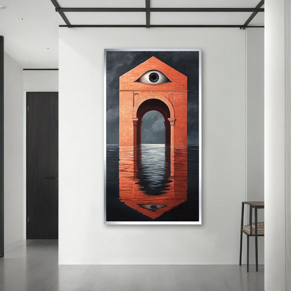 Surreal Eye Arch Painting Mystical Wall Decor Modern Architectural Painting Luxury Decor Abstract Vision Unique Gift - Image 3