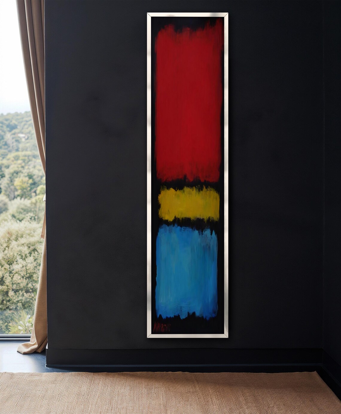 Mark Rothko Abstract Painting Large Vertical Wall Art Modern Minimal Home Decor Rothko Art Print Ready To Hang Artwork Gift Idea - Image 4