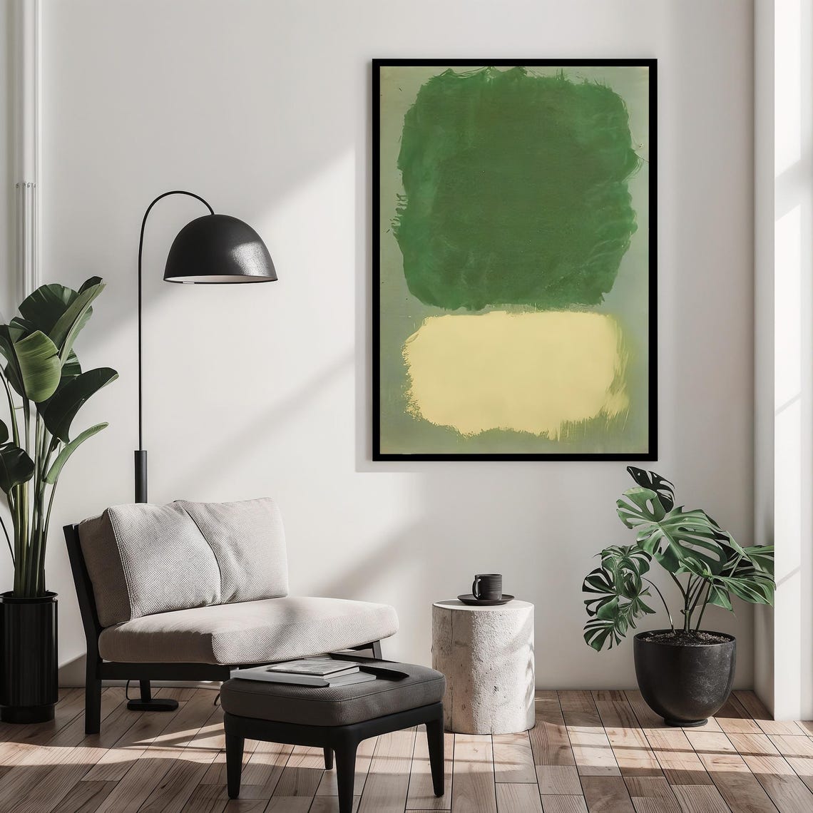 Mark Rothko Green Beige Color Field Modern Minimal Art Poster - Image 2