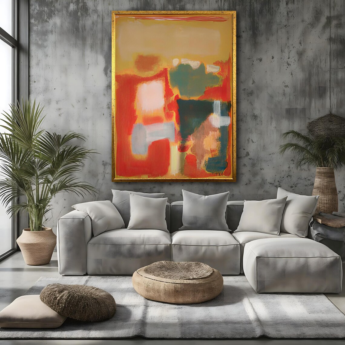 Mark Rothko Abstract Expressionist, Vintage Style - Image 4