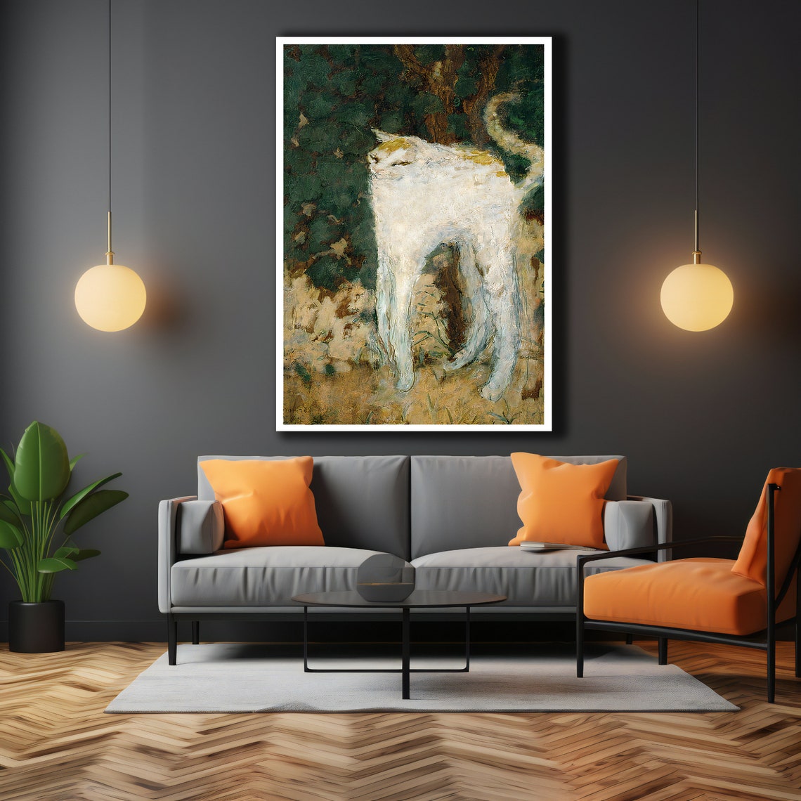 Le Chat Blanc Pierre Bonnard 1894 White Cat Classic Art Print - Image 3