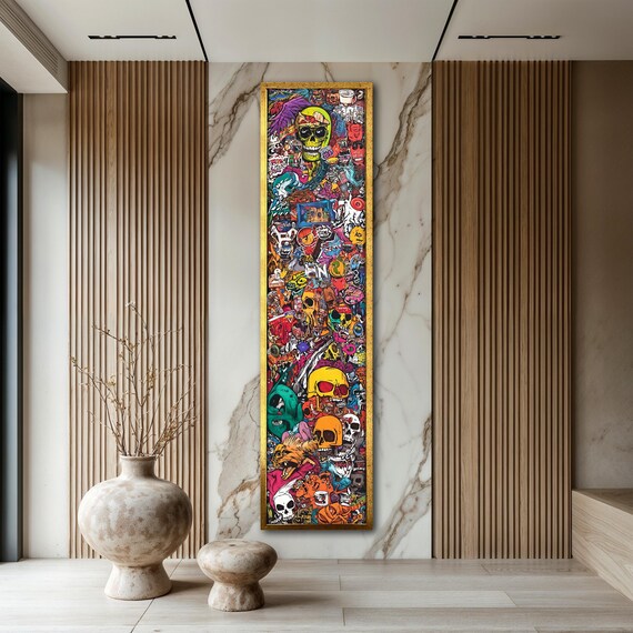 Graffiti Art Wall Decor Vibrant Urban Street Art Poster For Living Room Ready To Hang Graffiti Hallway Wall Art Art Gift