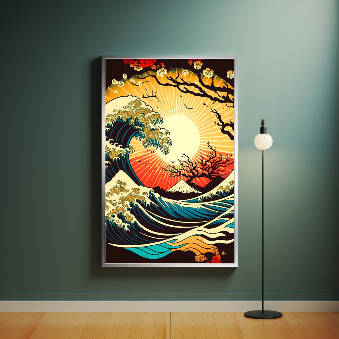 Hokusai The Great Wave Off Kanagawa Art Print Framed Artwork Famous Artwork Home Gift Interior Design Idea Gift Idea - Image 4