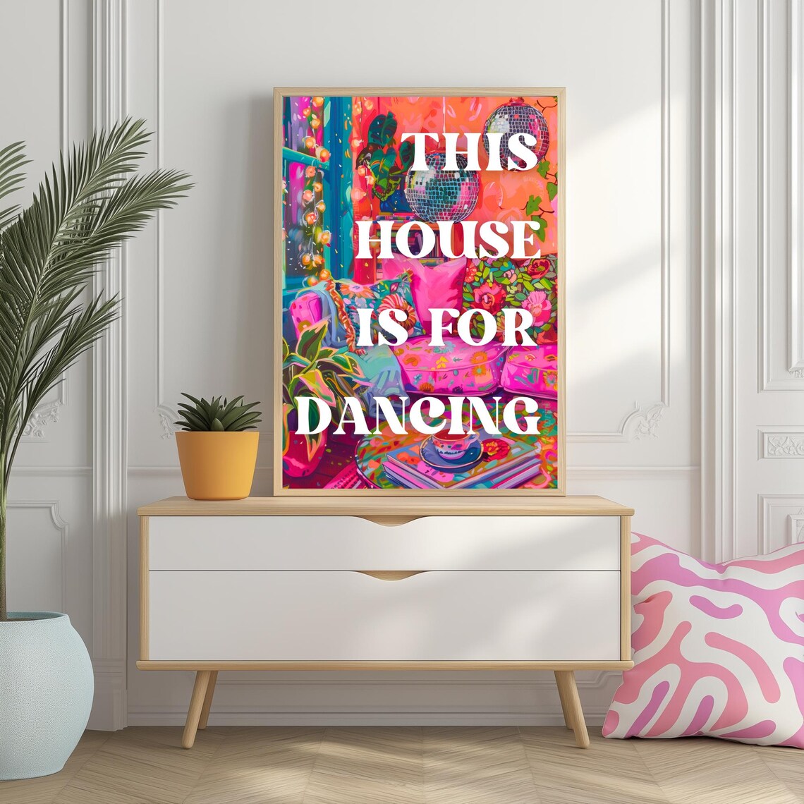 This House Is For Dancing Custom Quote Art Print - Image 2