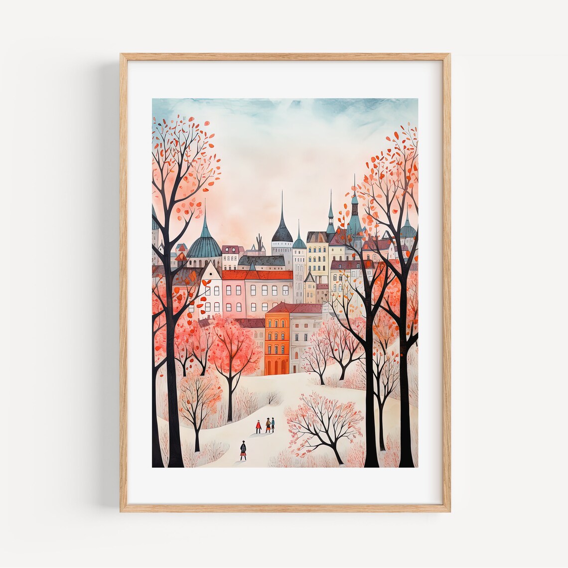 Budapest Europe Watercolor Travel Poster