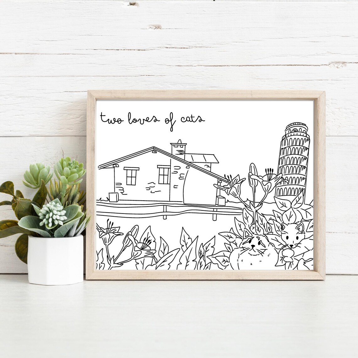 Personalized Memory Illustration Portrait Art Print