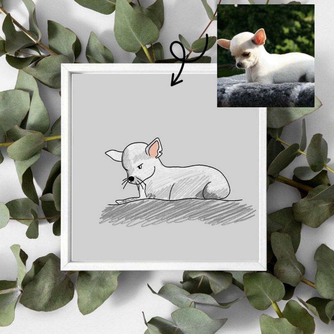 Cute Corgi Puppy Cartoon Peeking Over Grass Happy Dog Animal Wall Art - Image 3