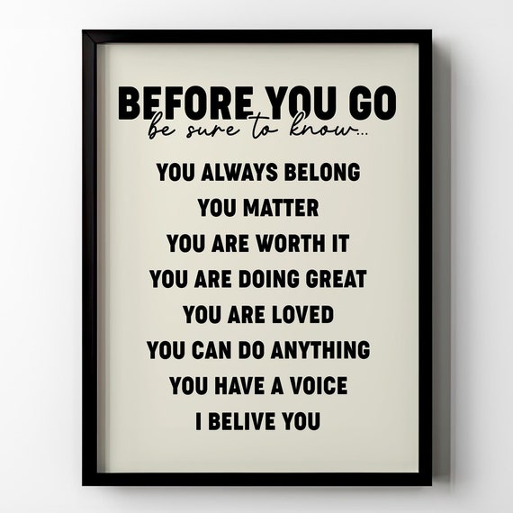 Classroom Wall Decor Poster Print Inspirational Entryway Hallway Homeschool Wall Art Sign For Kids Gift Idea Matte Poster