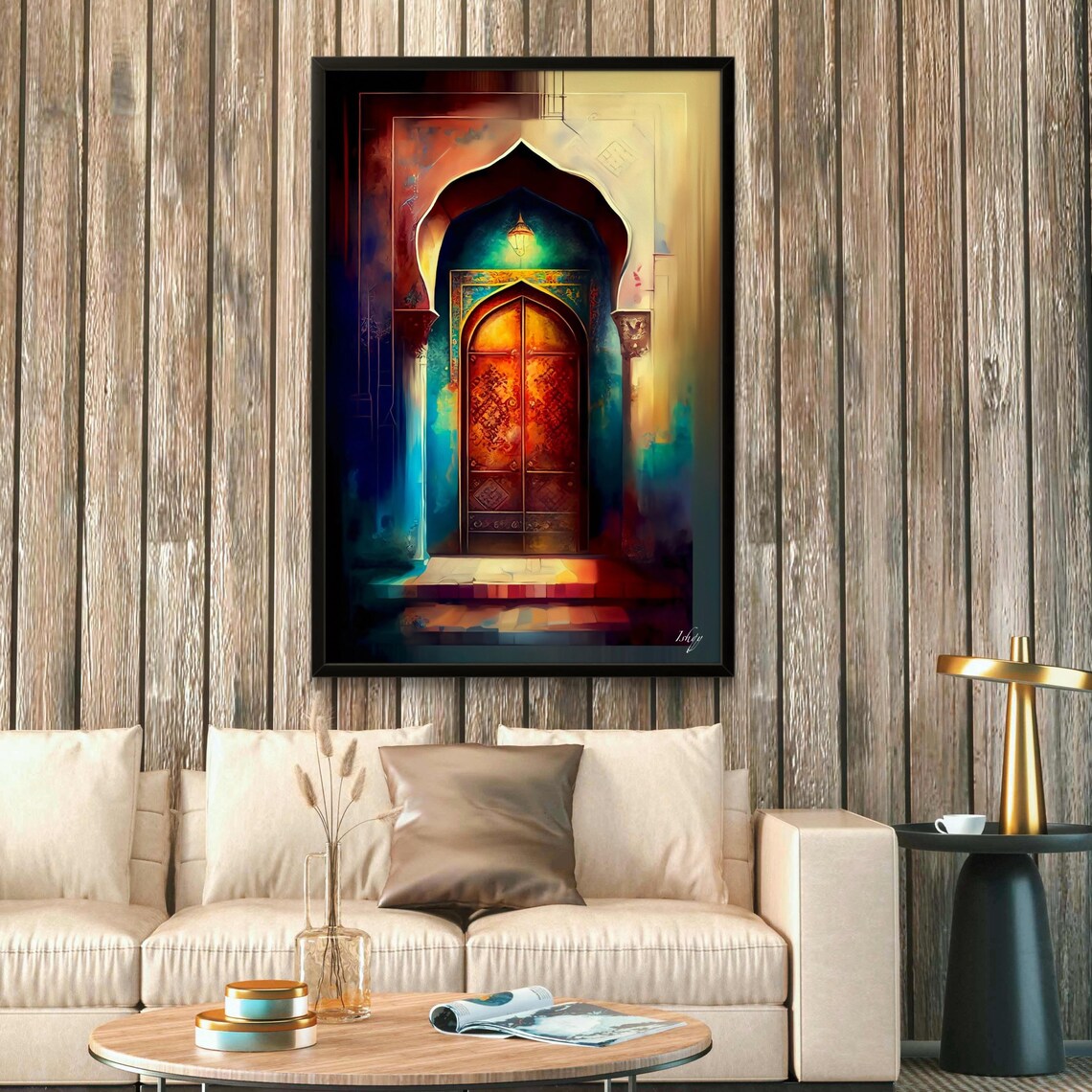 Mystical Moroccan Door, Moorish Architecture Art Print - Image 3