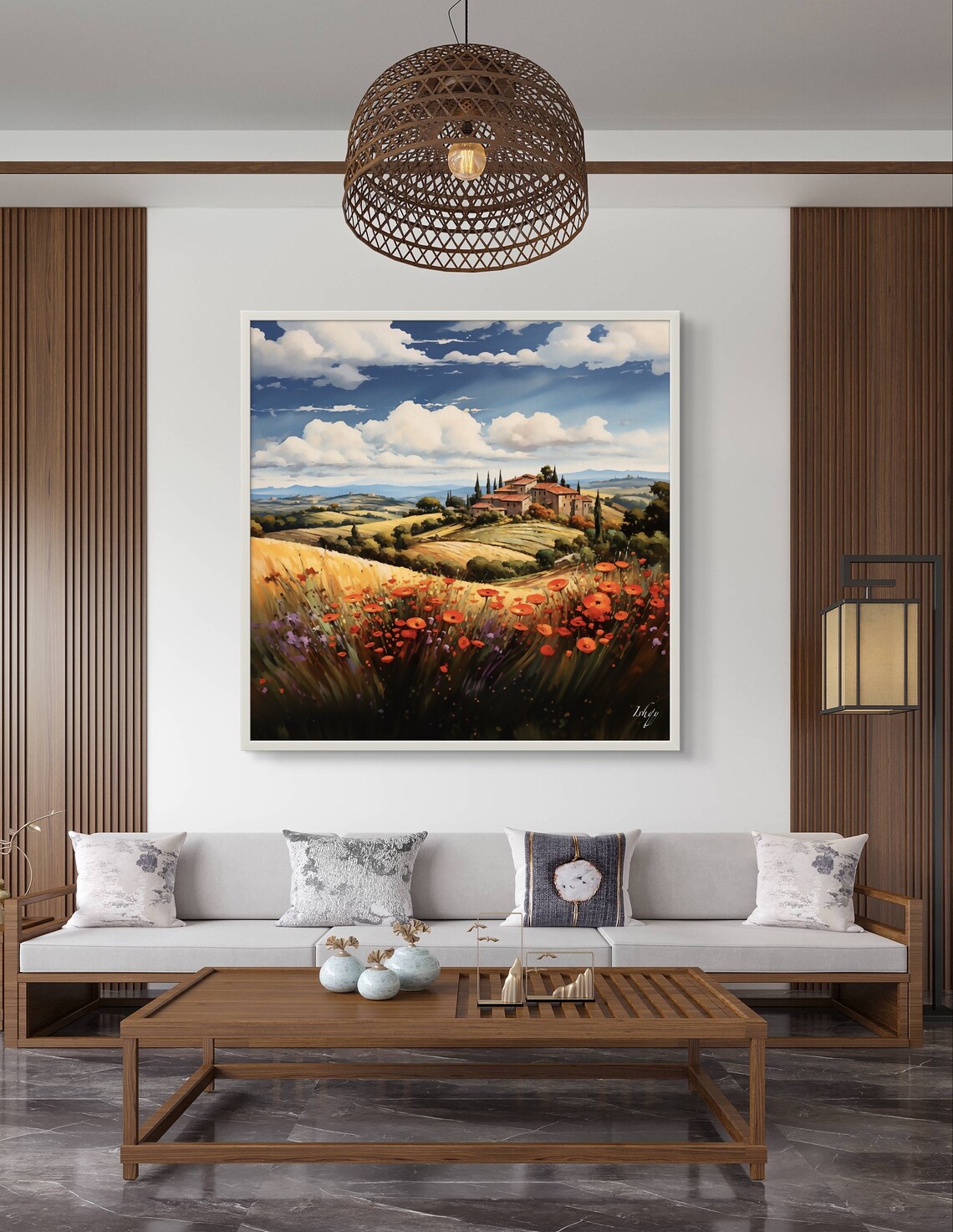 Tuscany Hills Italy Landscape Poster Art - Image 4