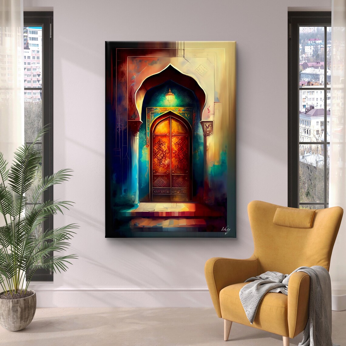 Mystical Moroccan Door, Moorish Architecture Art Print - Image 5