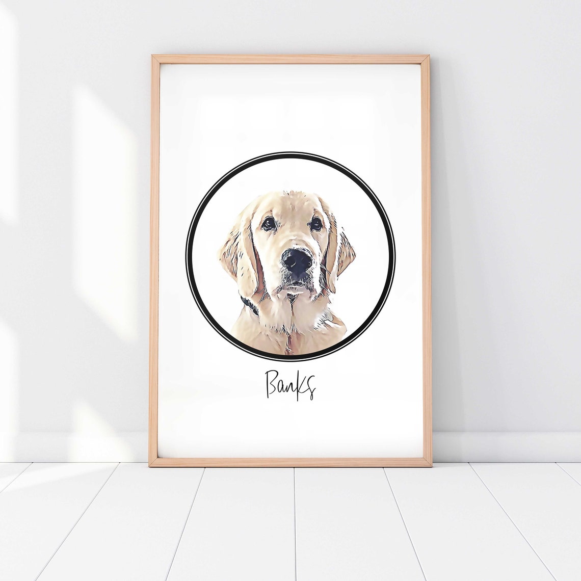 Custom Pet Portrait, Portrait From Photo Art Print - Image 3