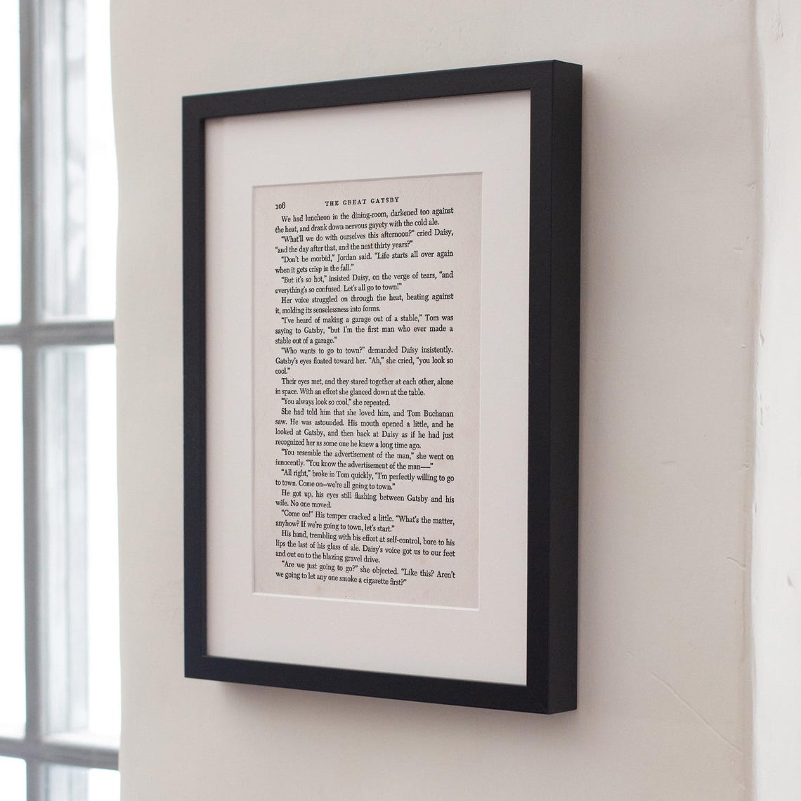 F Scott Fitzgerald The Great Gatsby Crisp In The Fall Page Print - Image 4