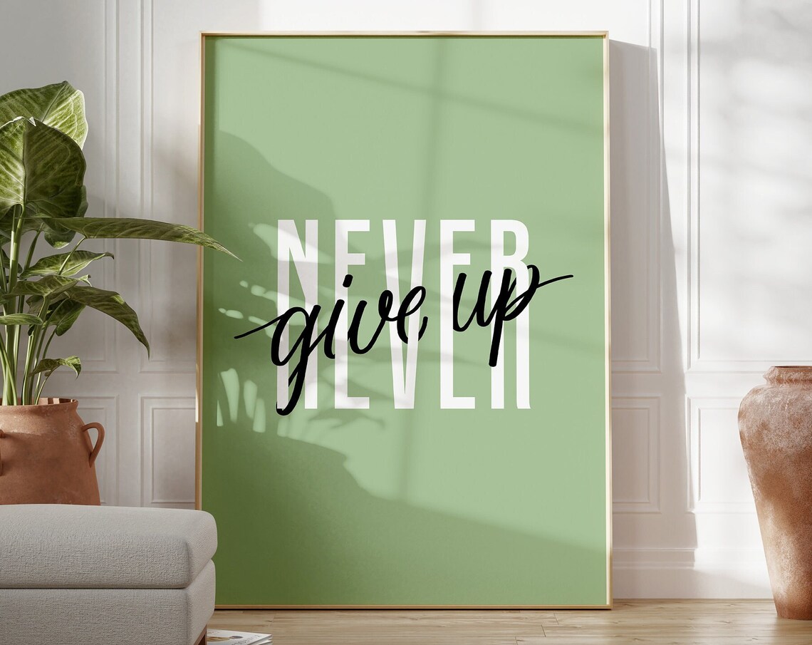 Retro Style Typography Poster Print, Kitchen Decor