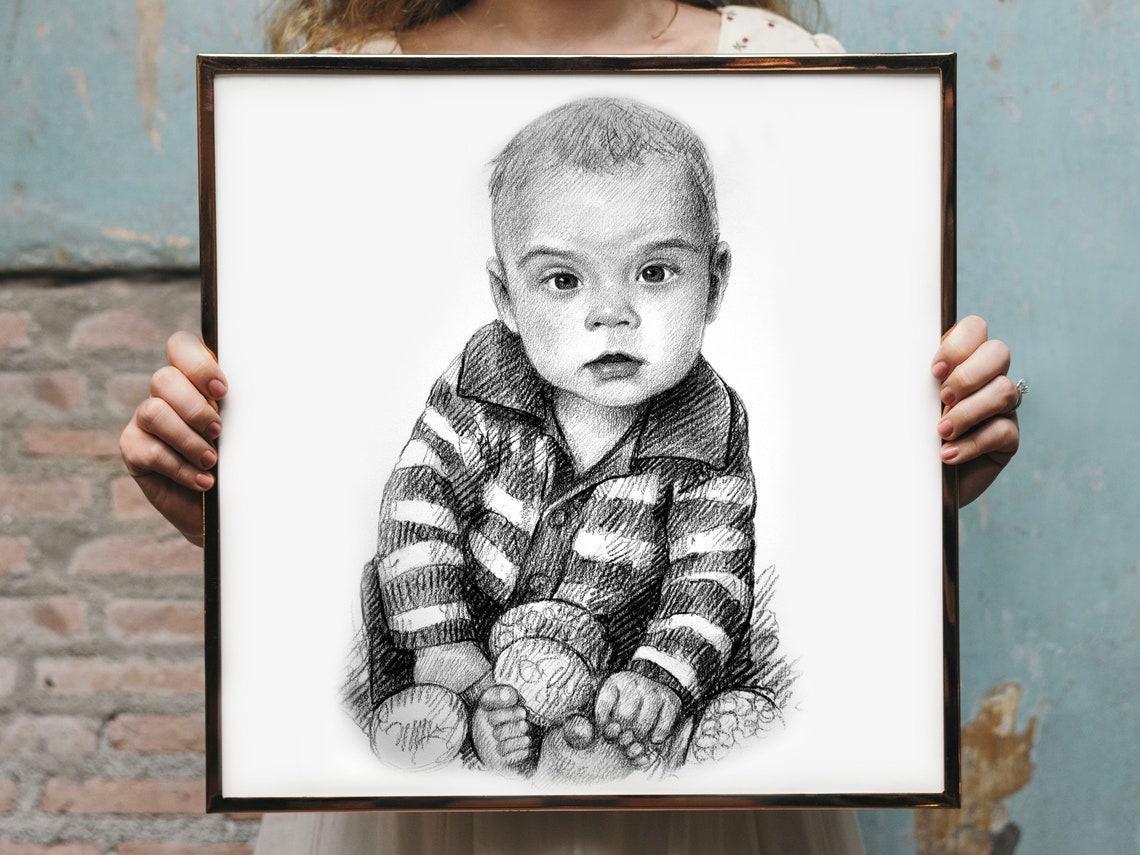 Unique Christmas Gifts For Grandma Gift Custom Kids Portrait Personalized Grandma Gifts Best Gifts For Grandma Mothers Day Gift Hand Drawn
