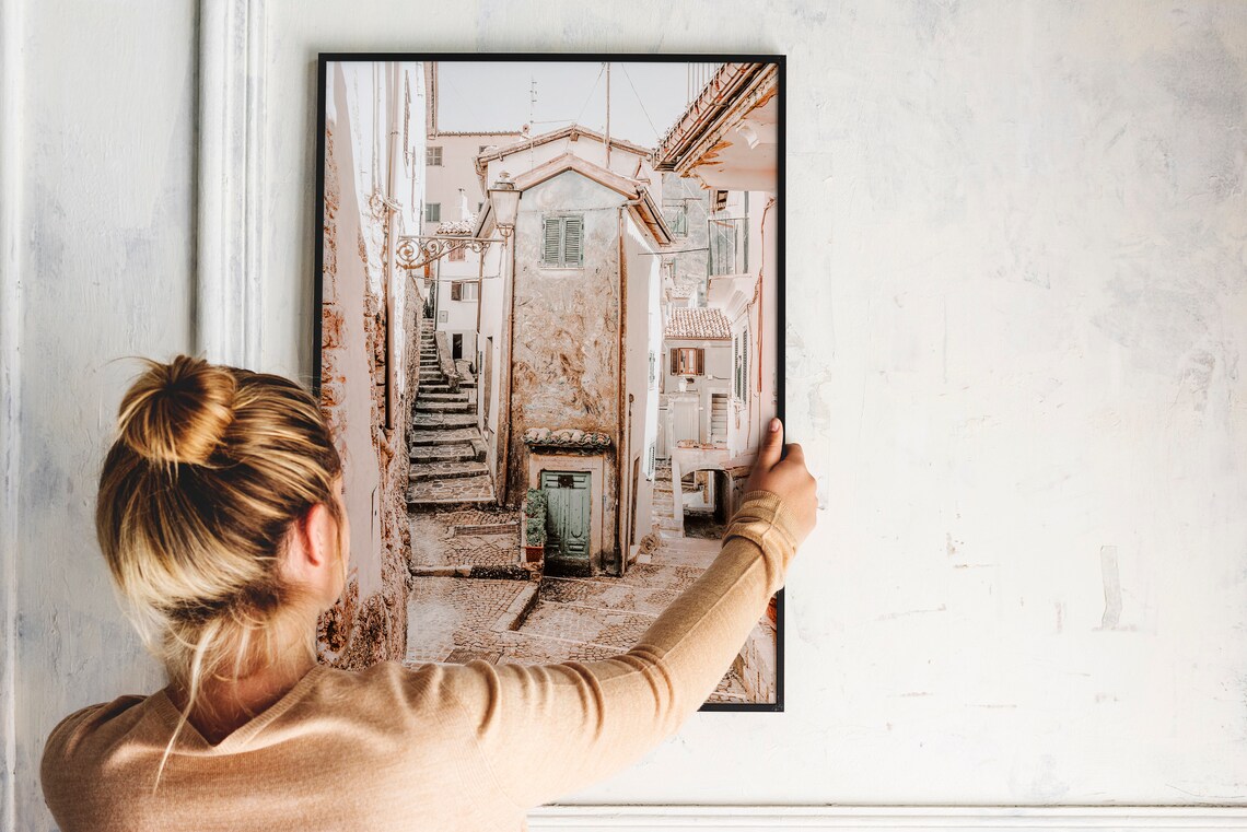 Italy Pastel Street Poster, Europe Travel Poster - Image 3