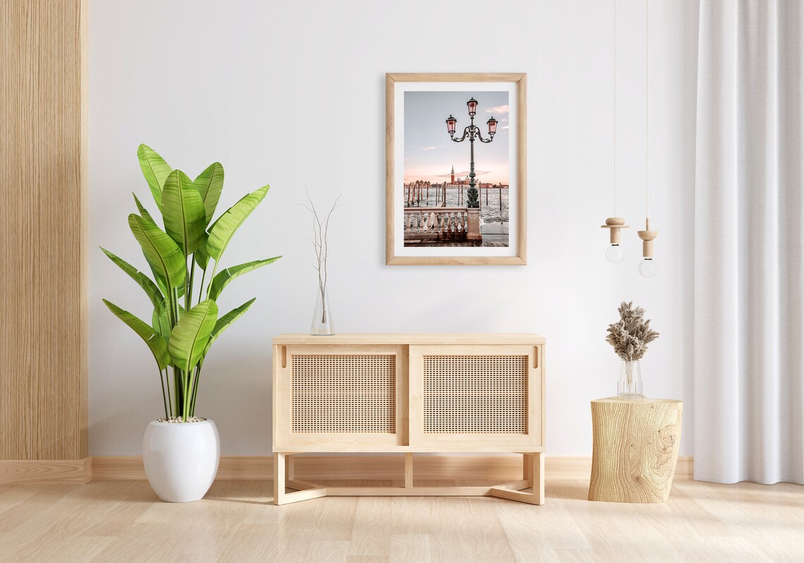 Venice San Marco Sunset Travel Poster, Pastel Tone - Image 3