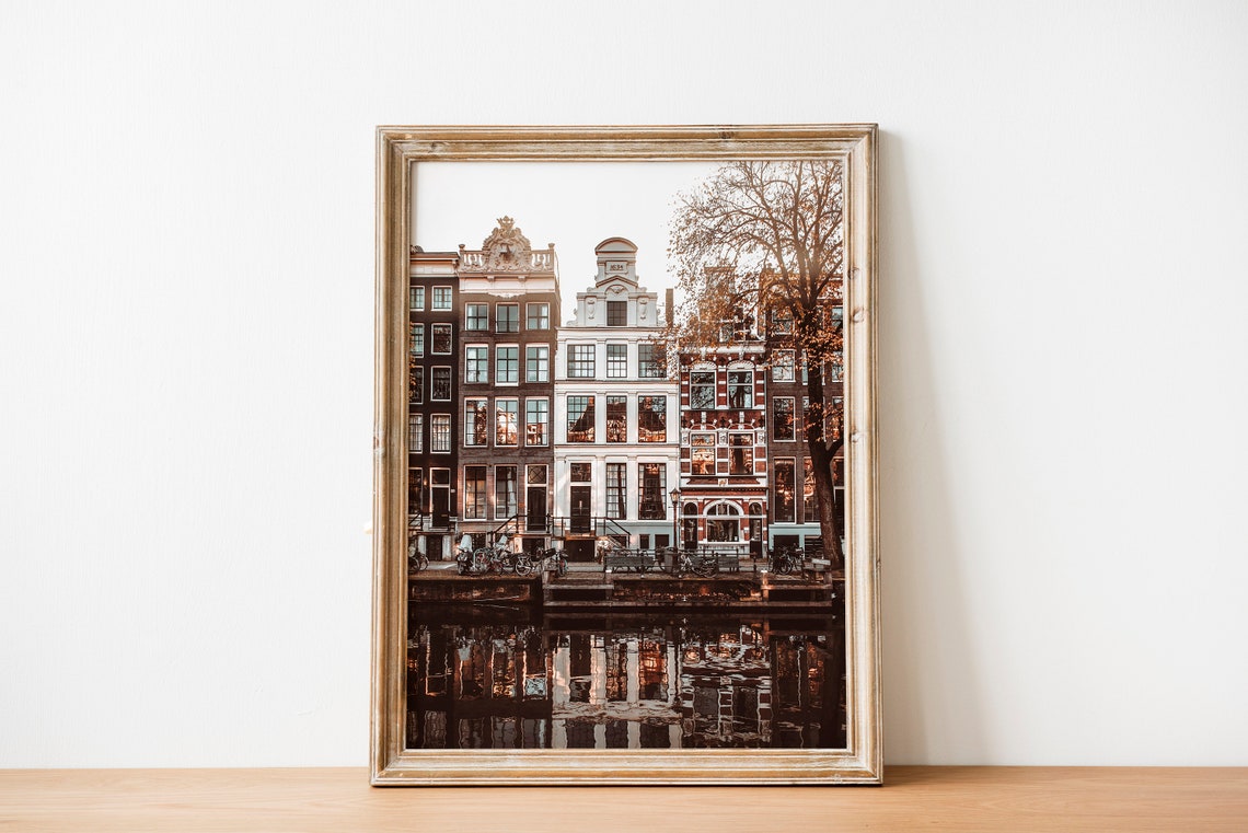 Amsterdam Houses Travel Wall Art Print - Image 3