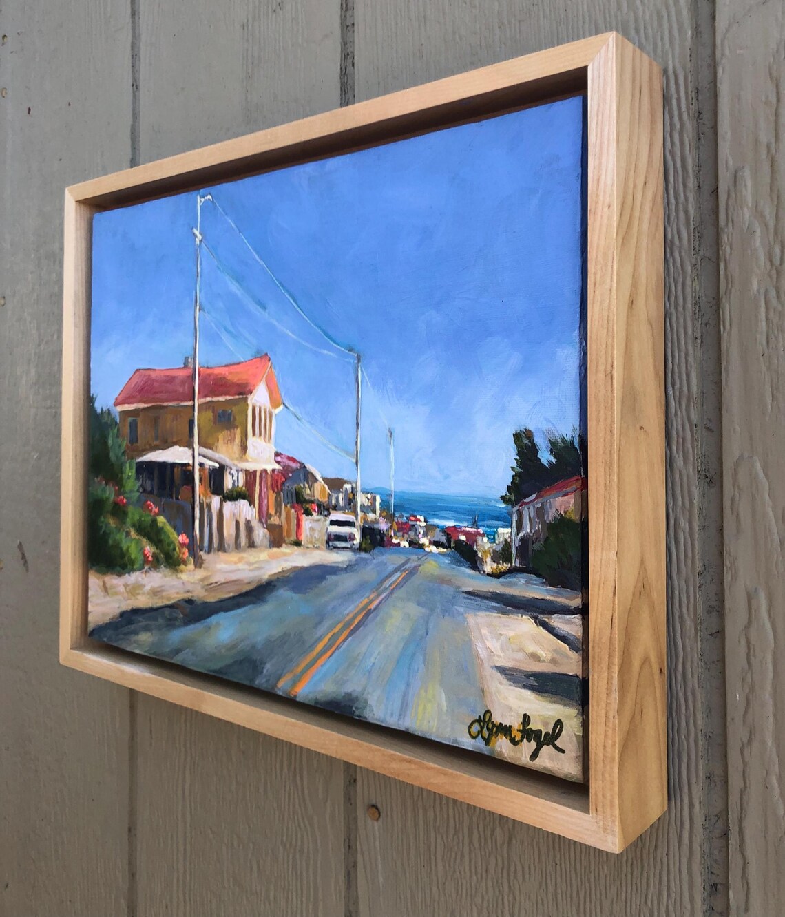 San Clemente Beach Town Street Red Roof House Blue Ocean Poster - Image 5