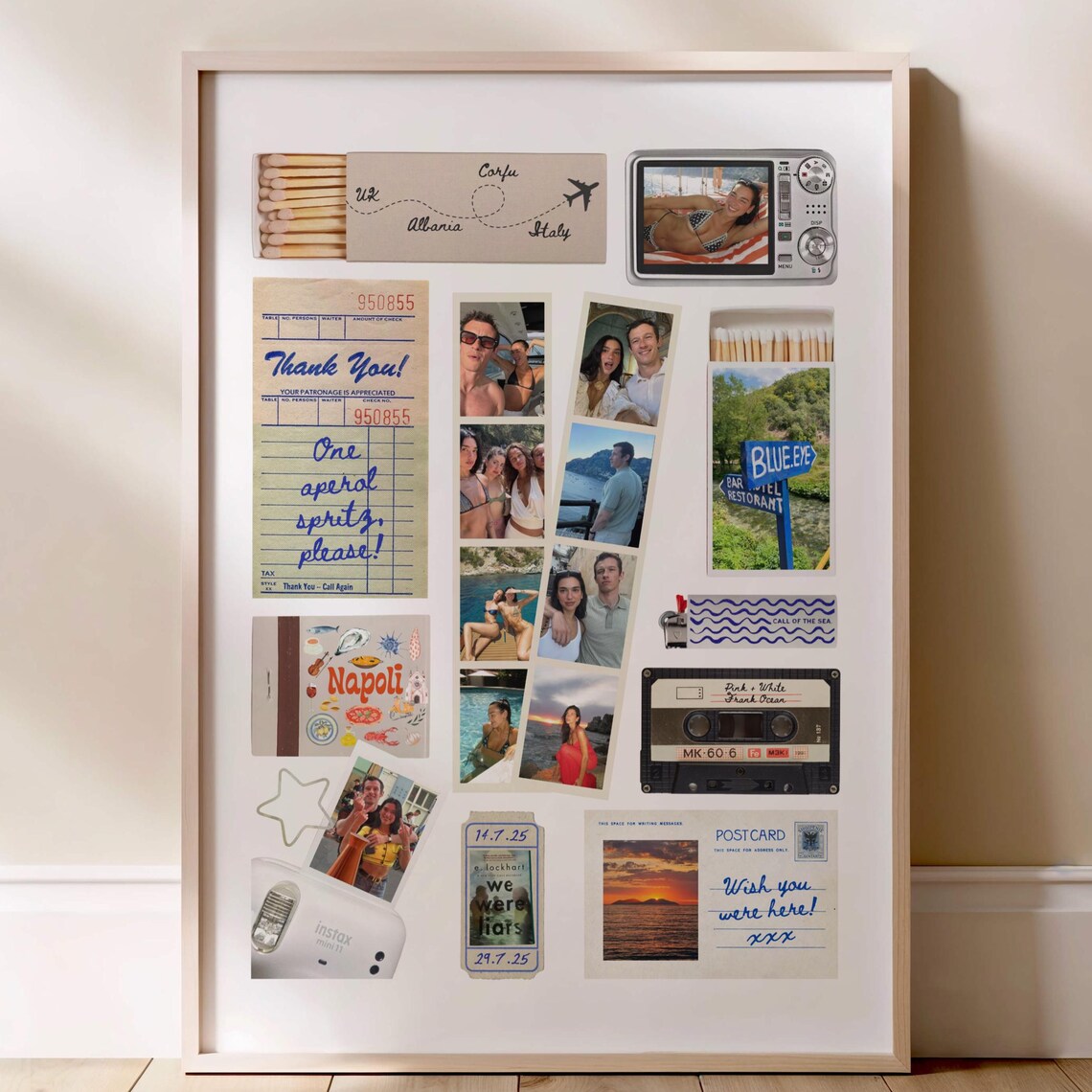 Matchbox Matchbook Travel Backpacking Art Print