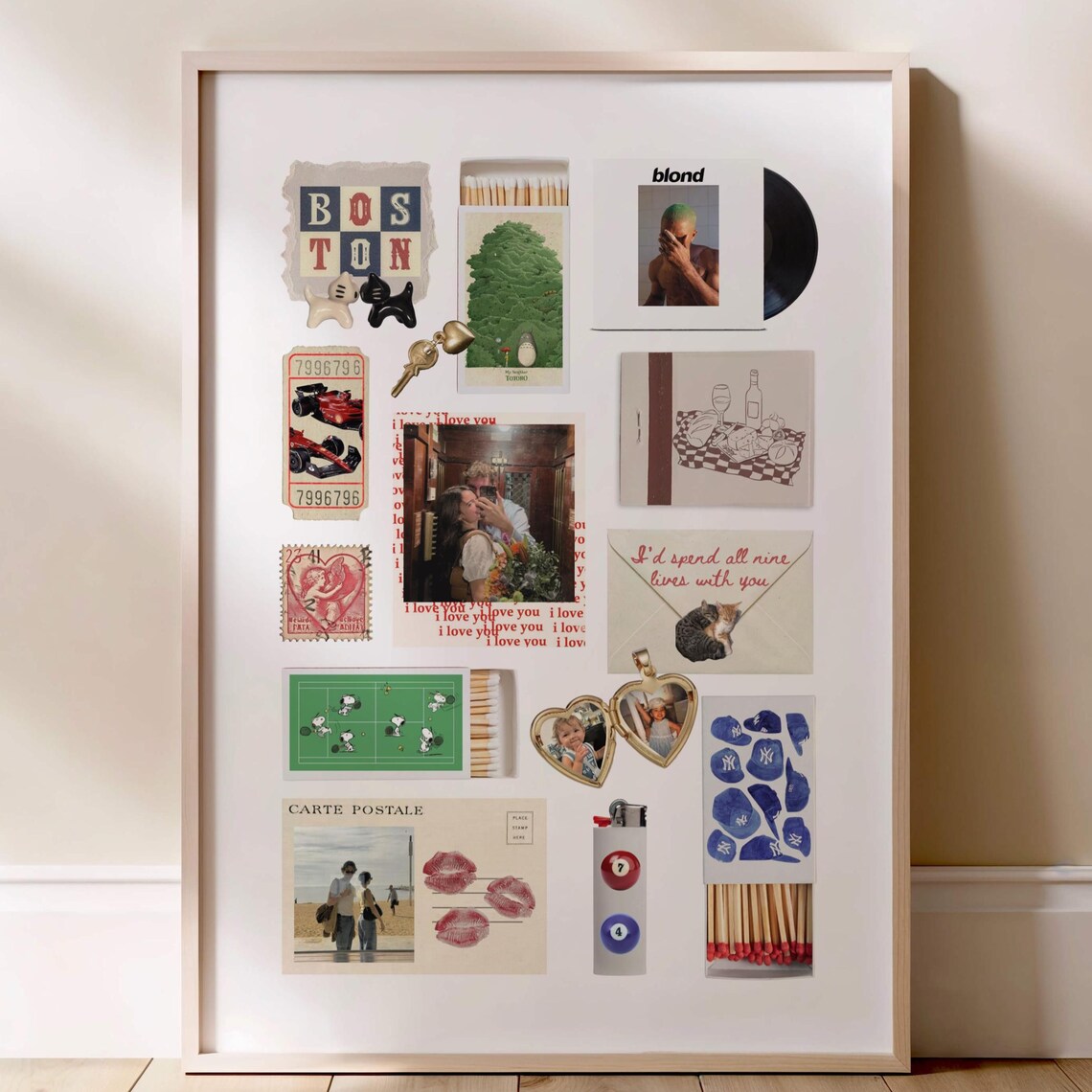 Matchbox Matchbook Couples Personalized Art Print