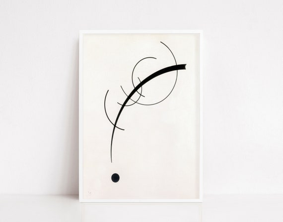 Kandinsky Free Curve To The Point Vintage Poster